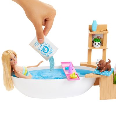 Комплект за игра с кукла Барби в банята BARBIE WELLNESS GJN32