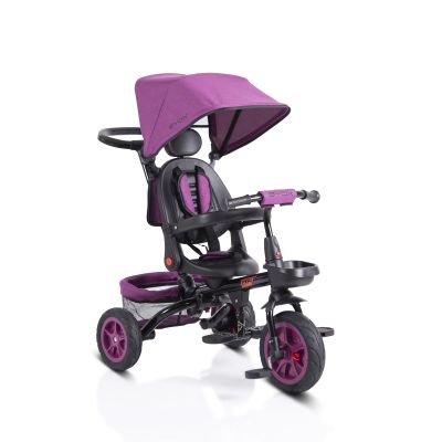Детска триколка със сенник и въртяща се седалка Byox EXPLORE; лилав
