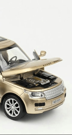 Метална количка Range Rover със звук и светлини бежова