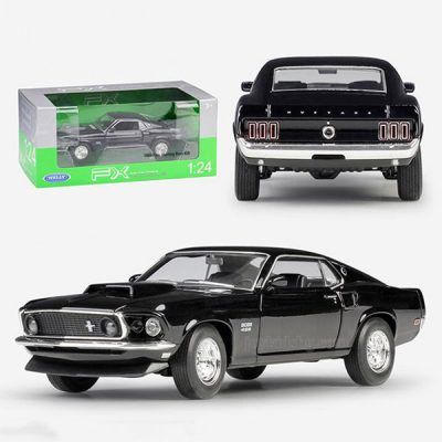 Метална количка Ford 1969 Mustang Boss 429 Welly 1:24 