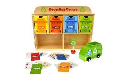 Дървен център за рециклиране Tooky Toy TY635A