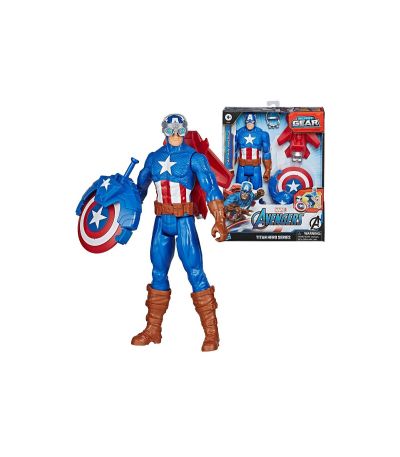 Екшън фигура Капитан Америка със изстрелващ щит Hasbro Marvel E7374
