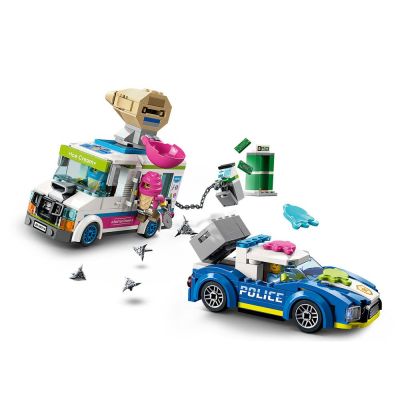 Конструктор LEGO CITY Полицейско преследване с камион за сладолед 60314