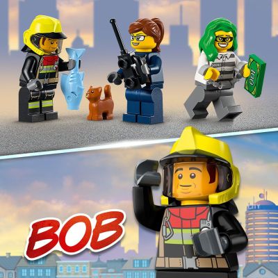 Конструктор LEGO CITY Спасение при пожар и полицейско преследване 60319