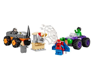 Конструктор LEGO Spidey 10782 Хълк срещу Носорога – схватка с камиони