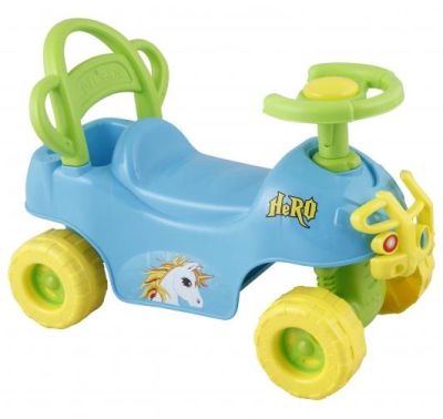 Детска кола за яздене HERO Pilsan 07812 син