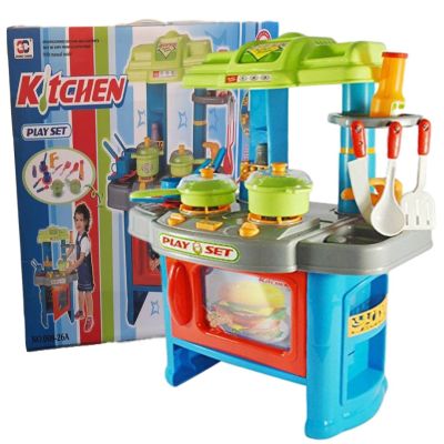 Детска кухня със светлини и звуци 008-26А Синя