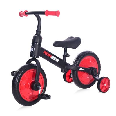 Балансиращ велосипед RUNNER 2в1 Black&Red