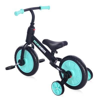 Балансиращ велосипед RUNNER 2в1 Black&Turquoise
