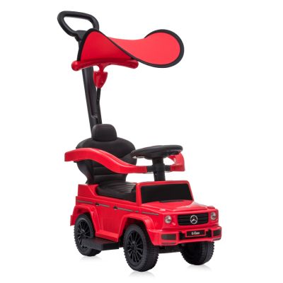 Кола за яздене и бутане с дръжка и сенник MERCEDES-BENZ G350D, Червена