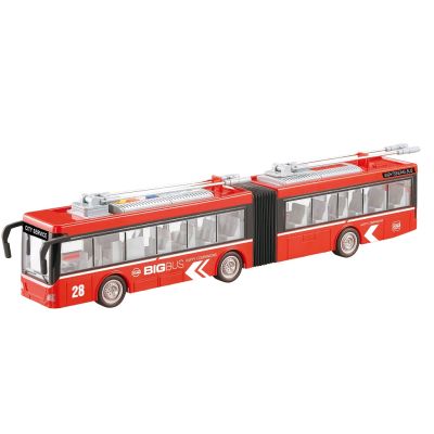 Музикален Градски тролейбус с отварящи се врати City Service червен