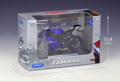 Мотор 2020 Yamaha YZF R6 Welly мотоциклет 1:12