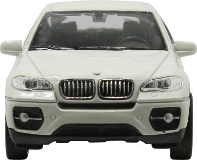 Метална кола BMW X6 бяла Welly 1:34
