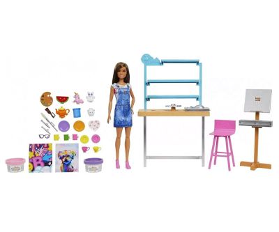 Art Studio Кукла Барби в студио за рисуване Barbie Self-Care HCM85