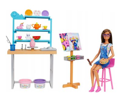 Art Studio Кукла Барби в студио за рисуване Barbie Self-Care HCM85