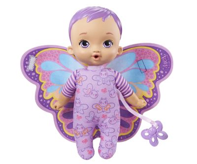 Бебе пеперудка с лилава коса My Garden Baby HBH39  