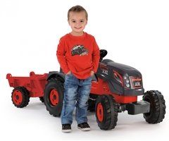 Детски трактор с педали и ремарке Smoby Stronger XXL 7600710200