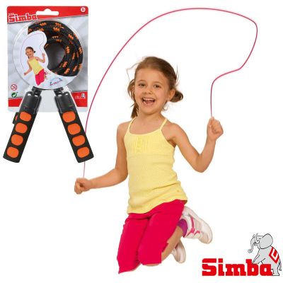 Въже за скачане с меки дръжки 200 см оранжево Simba 107301685
