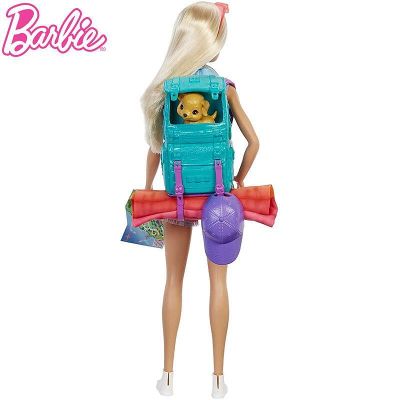 Кукла Барби с кученце на къмпинг Малибу Barbie HDF73
