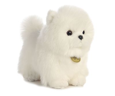Плюшено бяло кученце Померан Aurora 150521A
