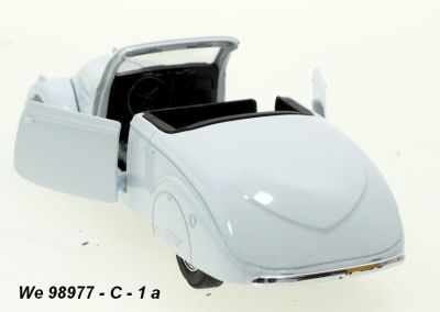 Метален ретро автомобил Peugeot 402 Cabrio - 1:34 Welly 98877