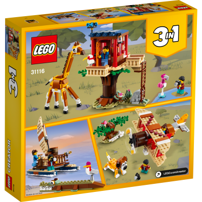 Конструктор LEGO Creator Дървесна къща за сафари и диви животни 31116