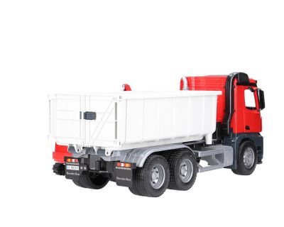 Камион с въртящ се контейнер и мини багер MERCEDES BENZ AROCS Bruder 03624