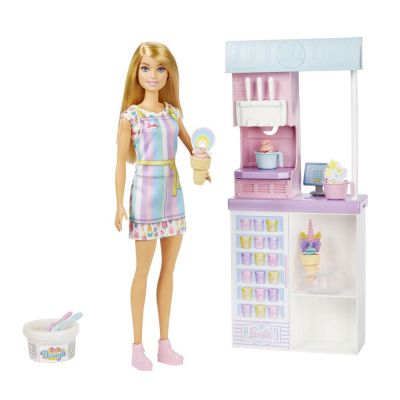 Кукла Барби Магазинчето за сладолед на Barbie Cooking&Baking HCN46