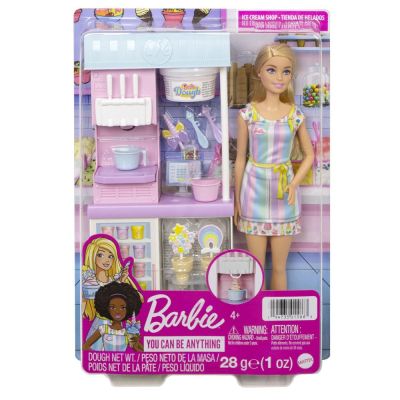 Кукла Барби Магазинчето за сладолед на Barbie Cooking&Baking HCN46