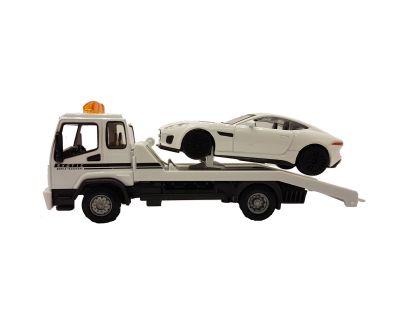 Метална пътна помощ платформа с количка  Jaguar F-type 1:43 Bburago 