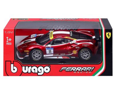 Метална кола Ferrari 488 Challenge #11 Bburago 1:24, 18/26308