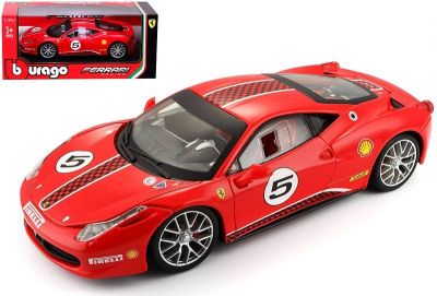 Метална кола Ferrari Race 458 Challenge Bburago 1:24 18/26302