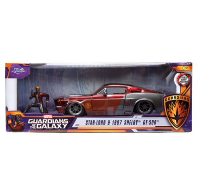 Метален автомобил Marvel Guardians Of The Galaxy Star Lord & 1967 Shelby GT-500 1:24 Jada Toys 253225019
