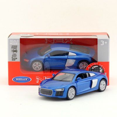 Метална кола Audi R8 V10 Welly 1:34