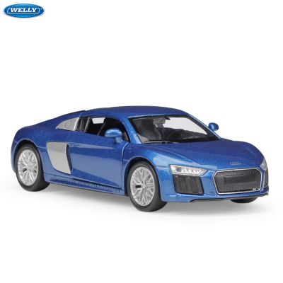 Метална кола Audi R8 V10 Welly 1:34