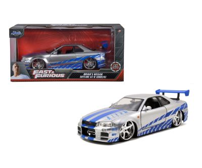 Метален автомобил Nissan Skyline Fast & Furious 1:24 Jada Toys 253203044