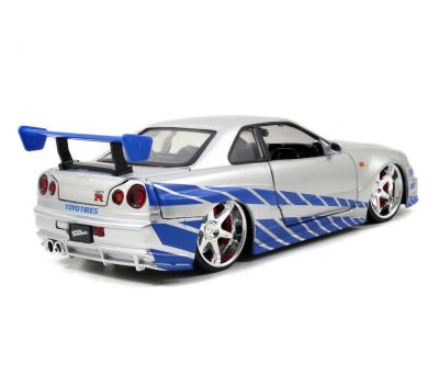 Метален автомобил Nissan Skyline Fast & Furious 1:24 Jada Toys 253203044