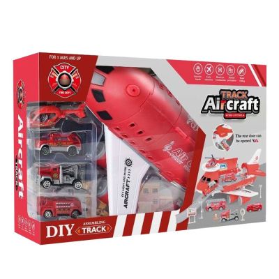  Самолет Fire Control с три колички и минихеликоптер