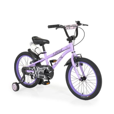 Детски велосипед Byox с помощни колела 18" PIXY ВИОЛЕТ