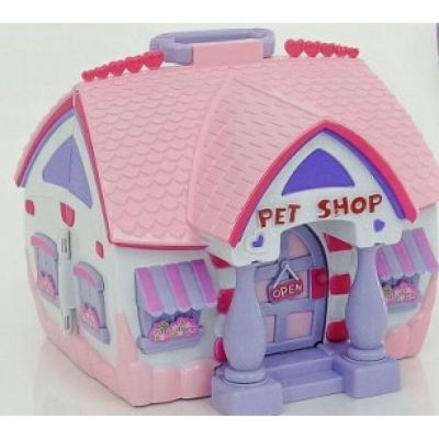 Детска къща с кукла и обзавеждане Pet Shop