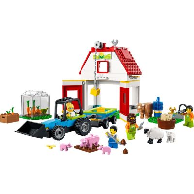 Конструктор LEGO City Хамбар и животни във фермата 60346