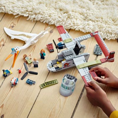 Конструктор LEGO Jurassic World Куетцакоатлус - Засада със самолет 76947