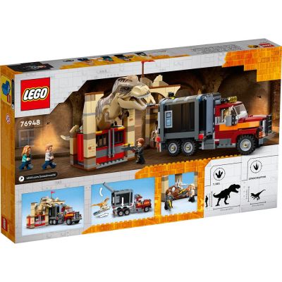 Конструктор LEGO Jurassic World Бягство на тиранозавър рекс и атросираптор 76948