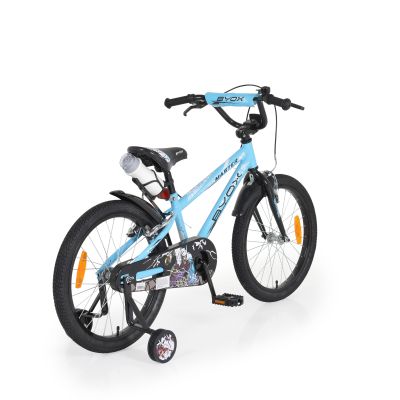 Детски велосипед Byox с помощни колела 20" MASTER PRINCE светло син