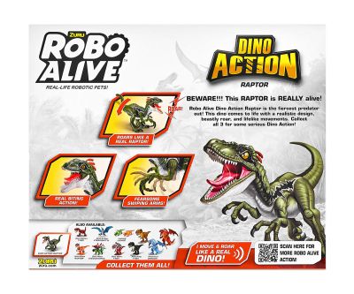 ZURU Robo Alive Dino Action Raptor Pro Робо динозавър Раптор 7172