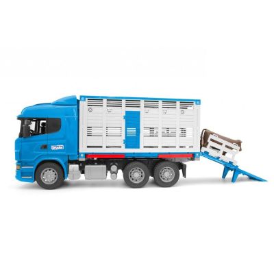 Камион за транспортиране на едър рогат добитък SCANIA BRUDER 03549
