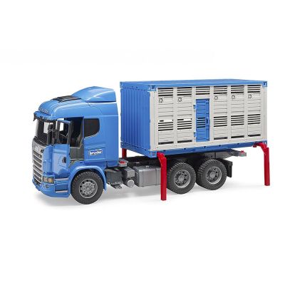 Камион за транспортиране на едър рогат добитък SCANIA BRUDER 03549