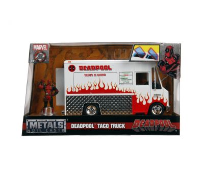 Метален автомобил Marvel Deadpool Foodtruck 1/24 Jada Toy 253225000(ПРЕОЦЕНЕН)