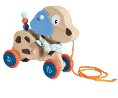Дървена играчка за бутане и дърпане Куче Eichhorn 100005586