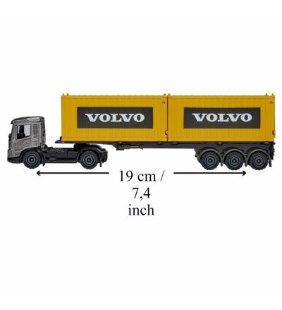 Метален камион TIR с пемарке Volvo FMX Construction Container Majorette 212057288